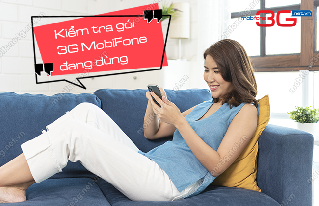 Kiểm tra gói cước 3G MobiFone đang sử dụng qua SMS, Online