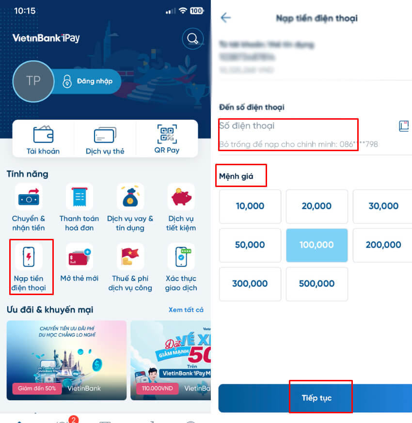 huong dan ban tien mobi sang vina