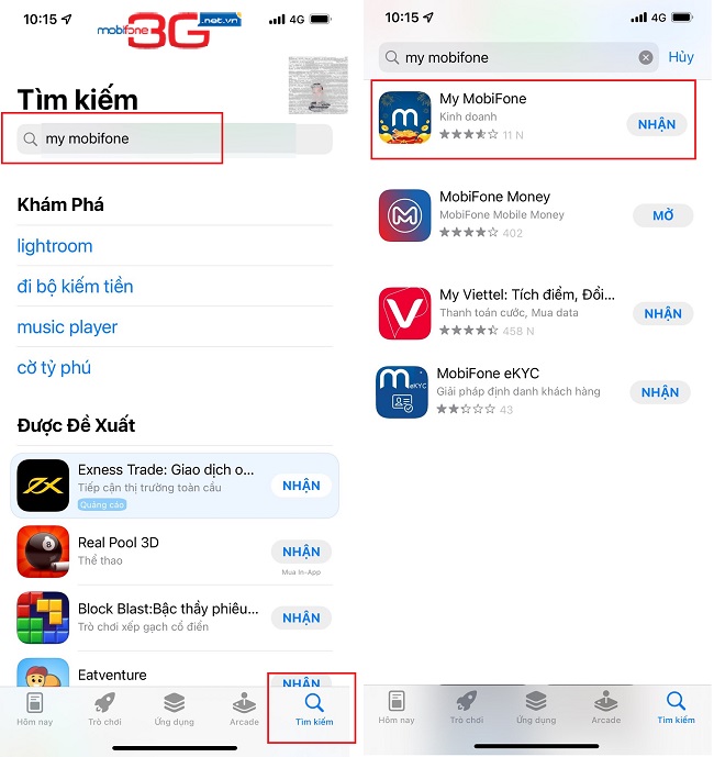 CHÍNH XÁC: Cách cài đặt My MobiFone trên điện thoại cach tai my mobifone