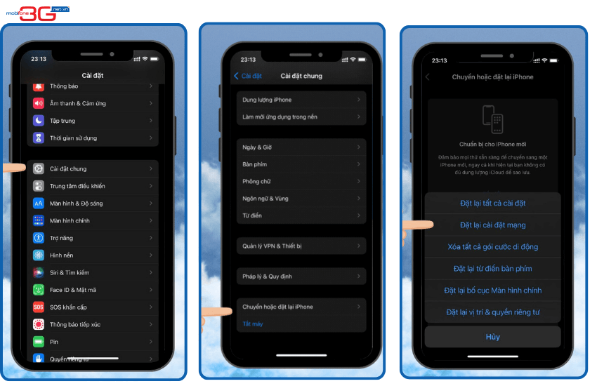 cai dat lai mang mobifone