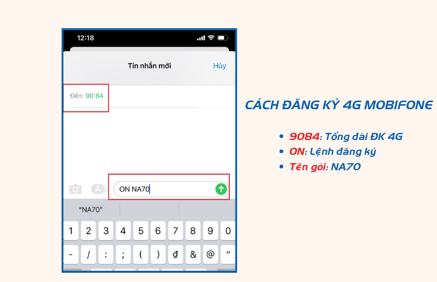 cach dang ky 4g mobifone data khung