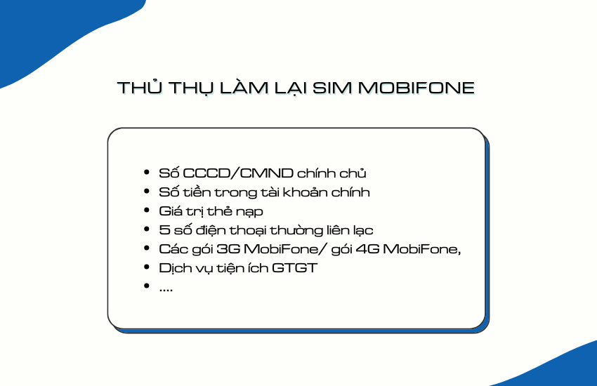 lam lai sim mobifone khong chinh chu