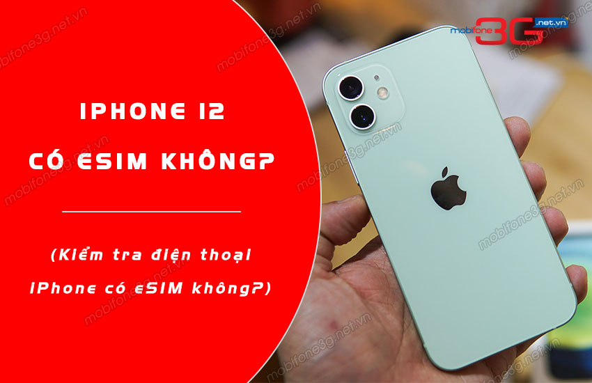 dien thoai iphone 12 có esim khong? iphone 12 có esim khong
