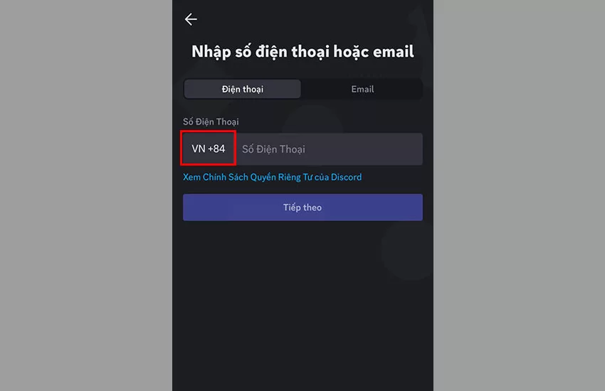 discord khong gui ma xac nhan so dien thoai