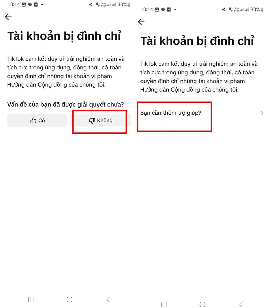 cach bao cao tai khoan tiktok bi cam vinh vien