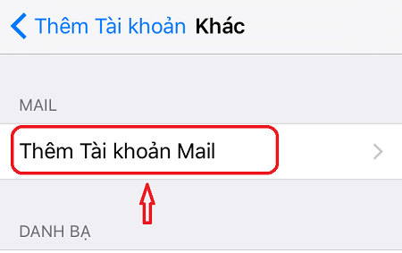 đăng nhập email công ty trên iPhone