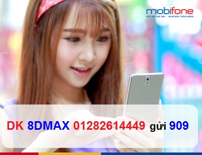 Cú pháp đăng ký gói 8DMAX MobiFone Đăng ký gói 8DMAX MobiFone