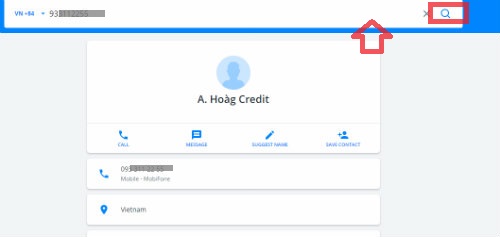 Tìm thông tin qua số điện thoại Tìm thông tin qua số điện thoại