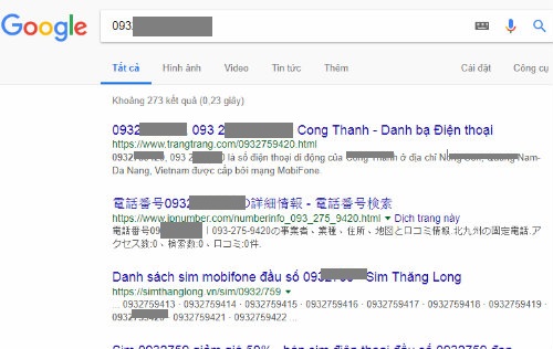 Cách tìm thông tin qua số điện thoại Cách tìm thông tin qua số điện thoại