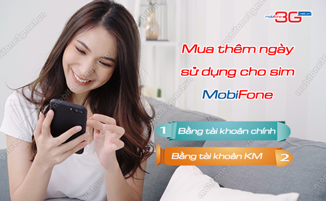 Mua ngày sử dụng MobiFone từ TKC & tài khoản KM đơn giản Mua ngày sử dụng MobiFone từ TKC & tài khoản KM đơn giản
