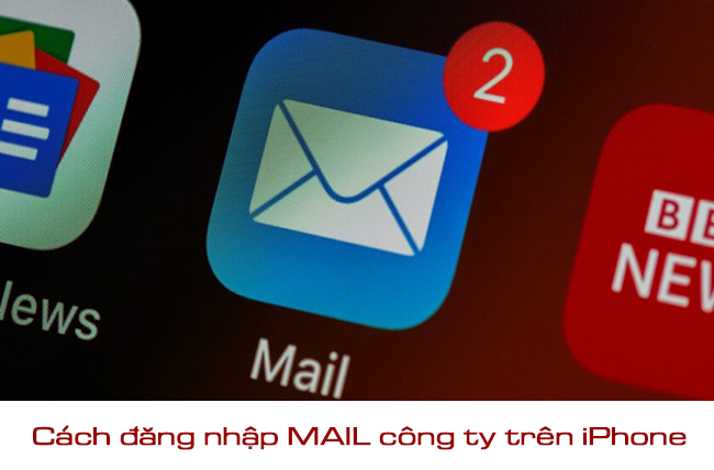 Cach dang nhap mail cong ty tren iphone