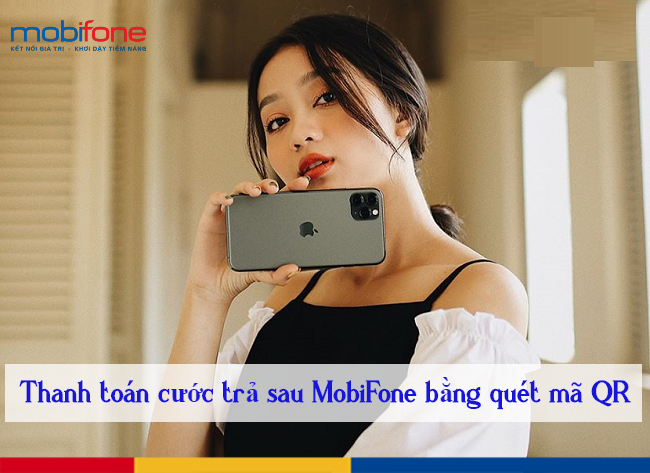 thanh toan cuoc tra sau MobiFone bang ma QR