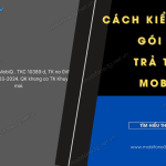 Cú pháp kiểm tra gói trả trước Mobi đang dùng