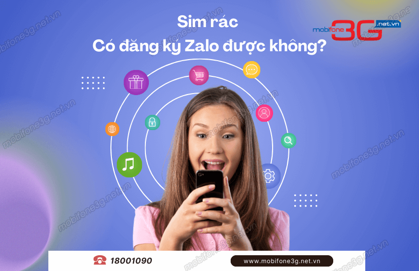 sim rac co dang ky zalo duoc khong