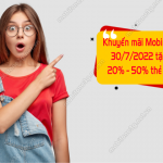 khuyen mai mobifone tang 20% - 50% the nap ngay 30/7/2022