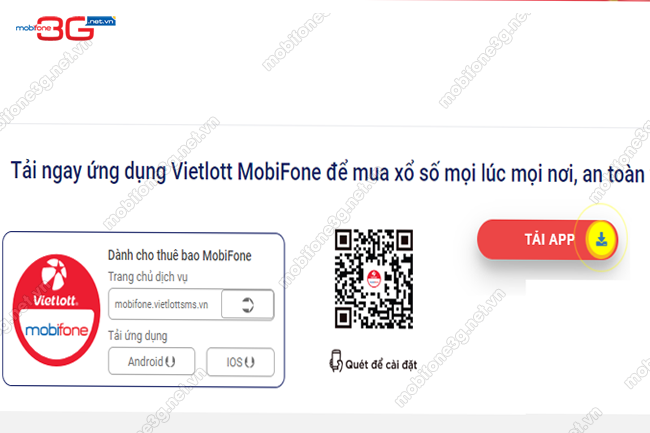 tai ung dung vietlott sms mobifone tai ung dung vietlott sms mobifone