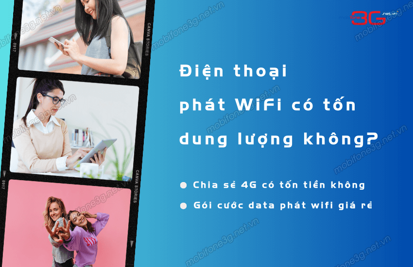 Chia sẻ 4G cho người khác tốn data không?