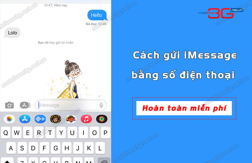 cach gui imessage bang so dien thoai