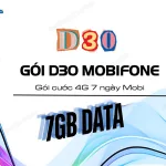 Dang ky goi D30 MobiFone