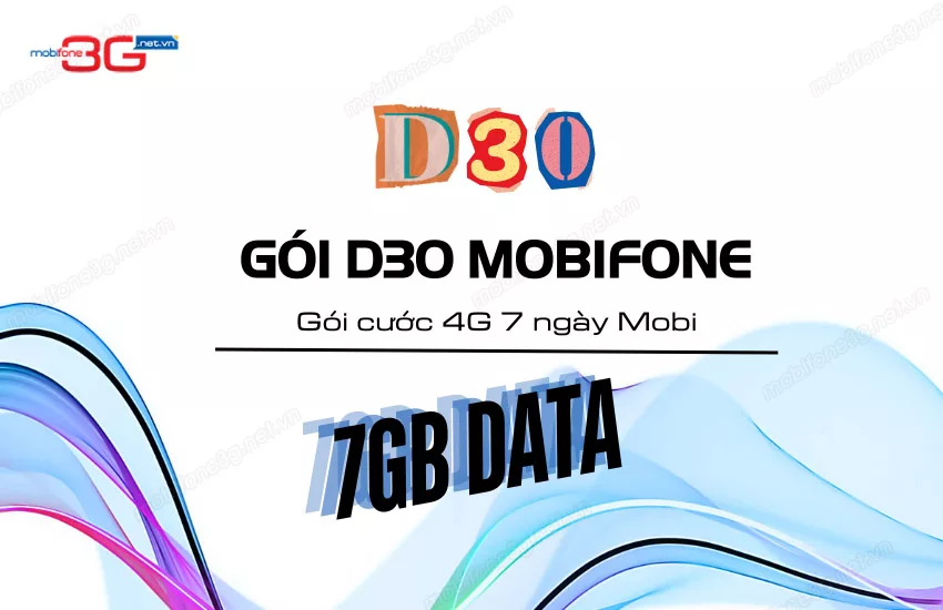 Dang ky goi D30 MobiFone