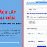 cach lay lai tien khi nap nham so dien thoai mb bank